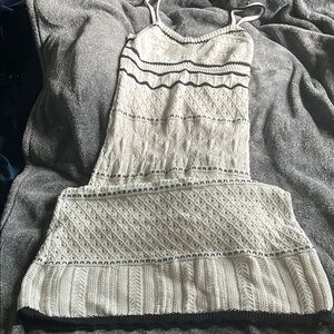 Olive & Oak White and Black Maxi Dress